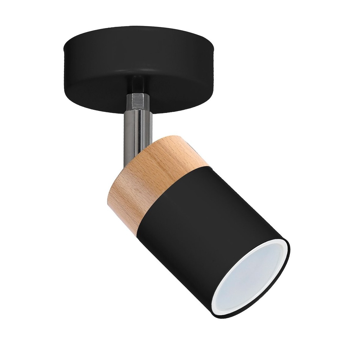MiLagro Kinkiet JOKER BLACK/WOOD 1xGU10 MLP6303
