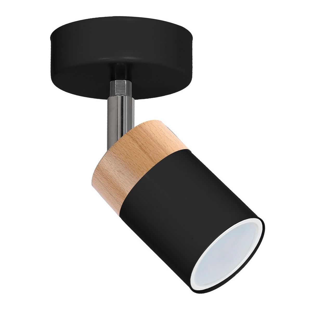 MiLagro Kinkiet JOKER BLACK/WOOD 1xGU10 MLP6303