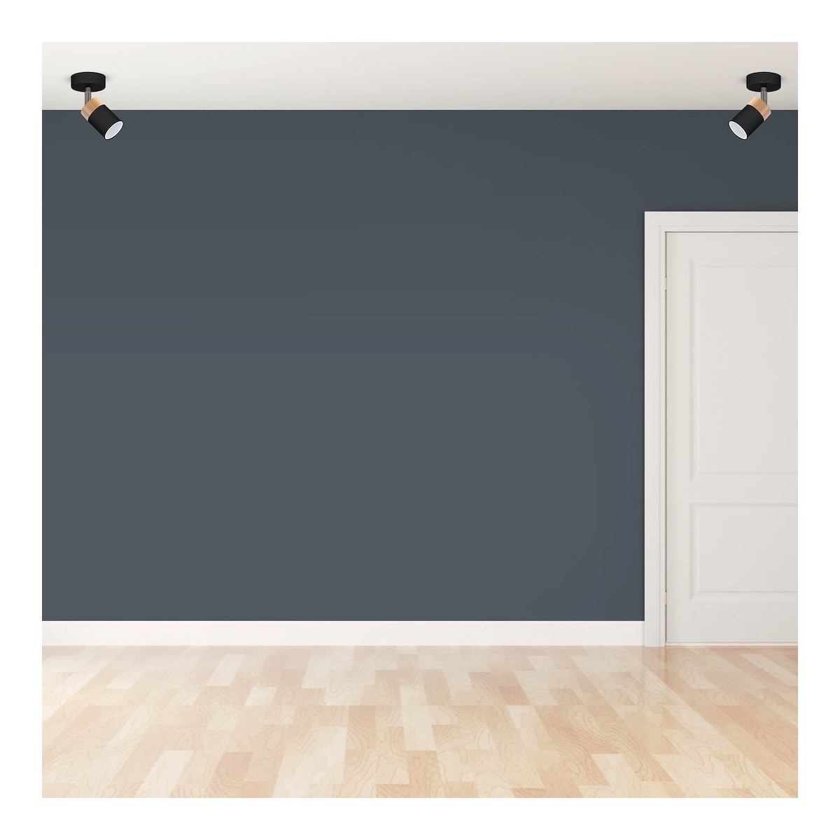 MiLagro Kinkiet JOKER BLACK/WOOD 1xGU10 MLP6303