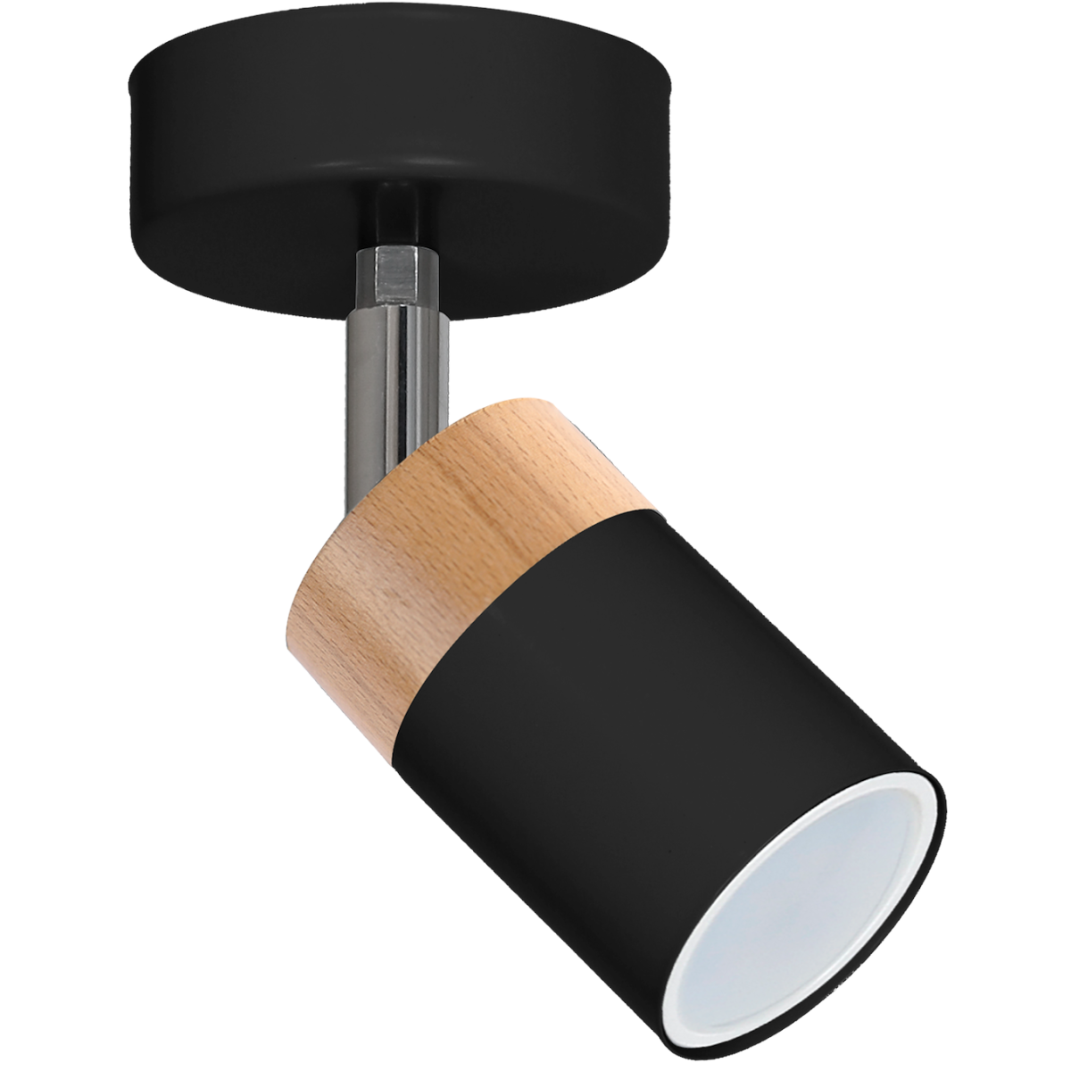 MiLagro Kinkiet JOKER BLACK/WOOD 1xGU10 MLP6303