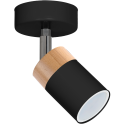 MiLagro Kinkiet JOKER BLACK/WOOD 1xGU10 MLP6303