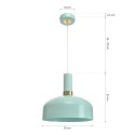 MiLagro Lampa wisząca MALMO MINT 1xE27 MLP6200