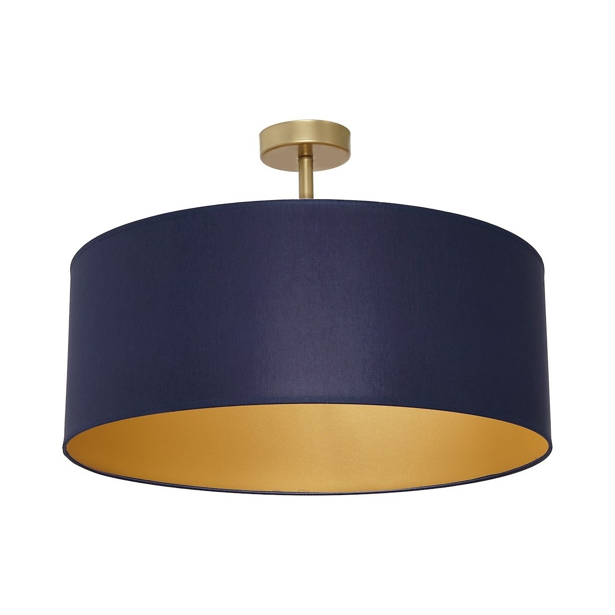 MiLagro Lampa sufitowa BEN NAVY BLUE/GOLD 3xE27 MLP6457