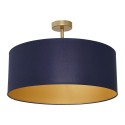 MiLagro Lampa sufitowa BEN NAVY BLUE/GOLD 3xE27 MLP6457