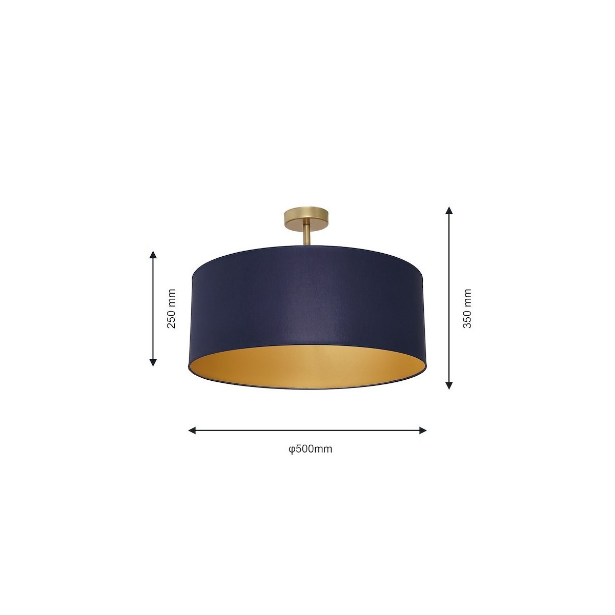 MiLagro BEN NAVY BLUE GOLD ekskluzywne oświetlenie