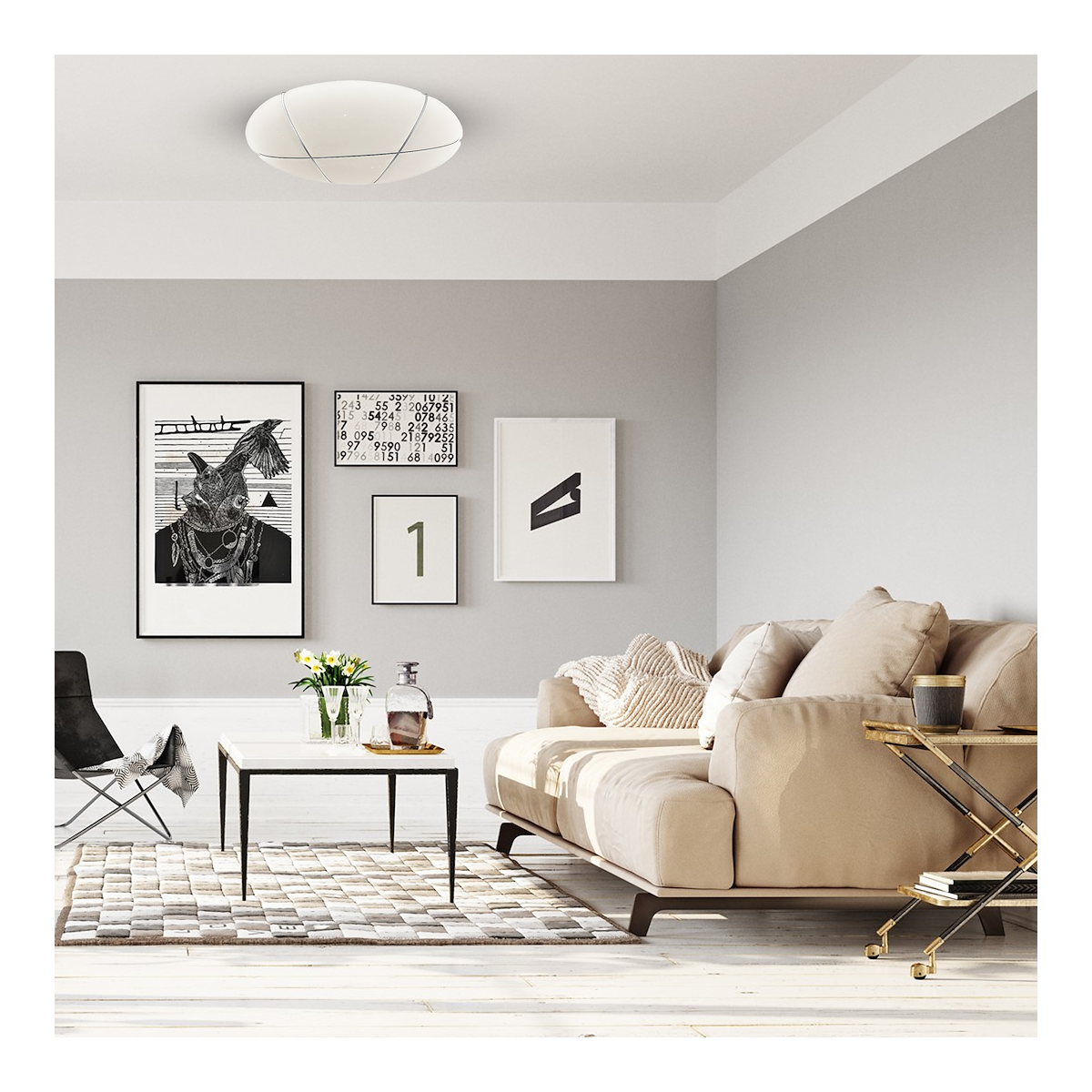 MiLagro BOB 40W LED plafon designerskie lampy LED