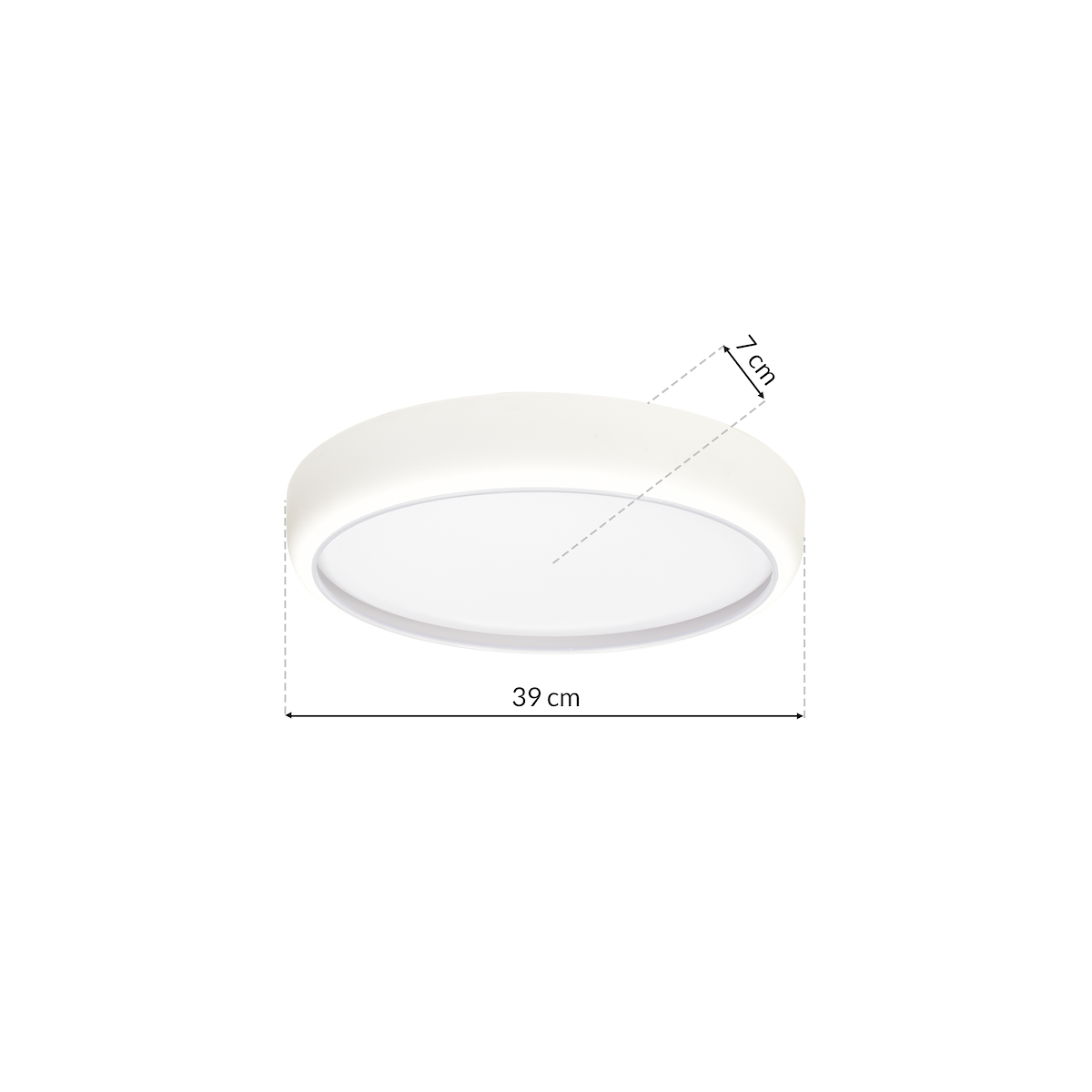MiLagro GEA biały 36W LED nowoczesne oświetlenie