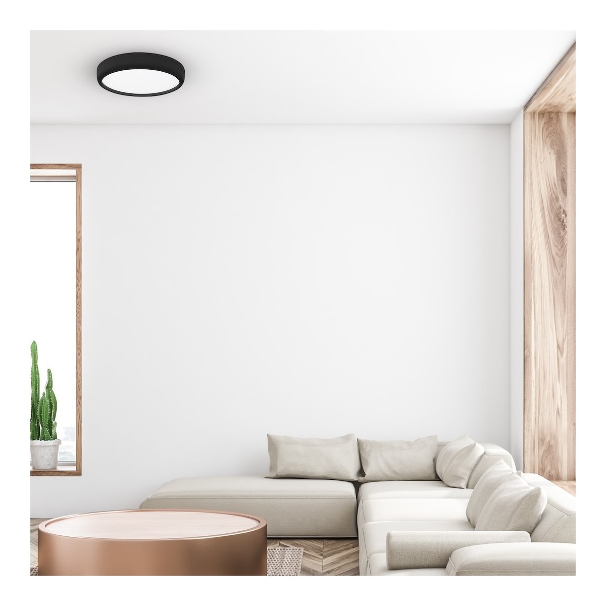 MiLagro GEA BLACK 36W LED efektowne oświetlenie