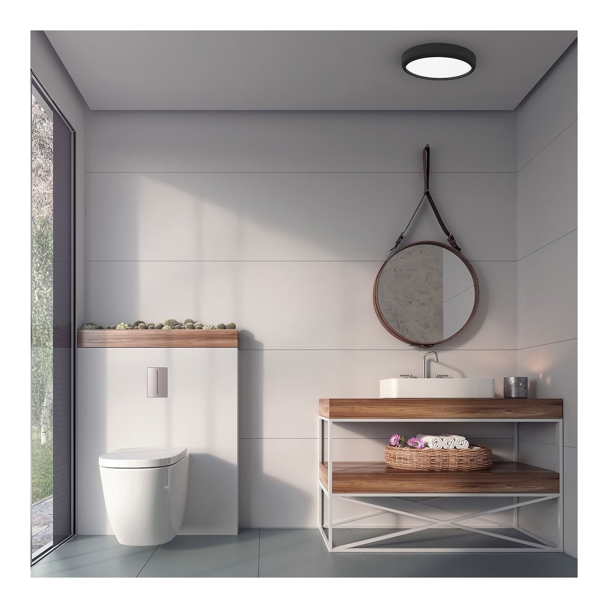 MiLagro GEA BLACK 36W LED efektowne oświetlenie
