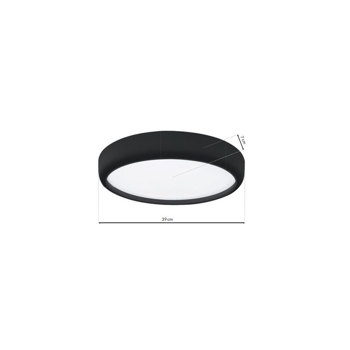 MiLagro GEA BLACK 36W LED efektowne oświetlenie