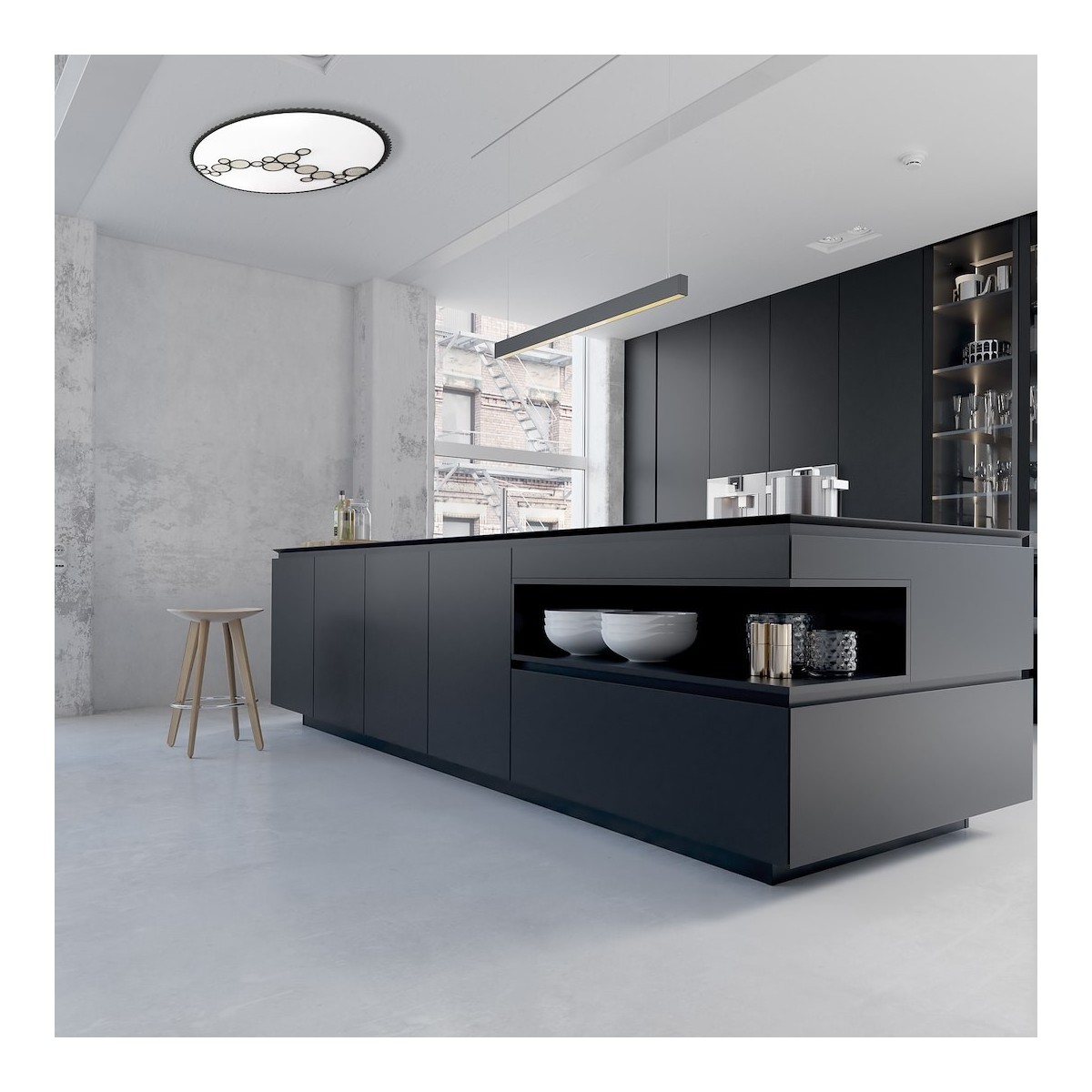 MiLagro LENA 40W LED plafon stylowe lampy sufitowe