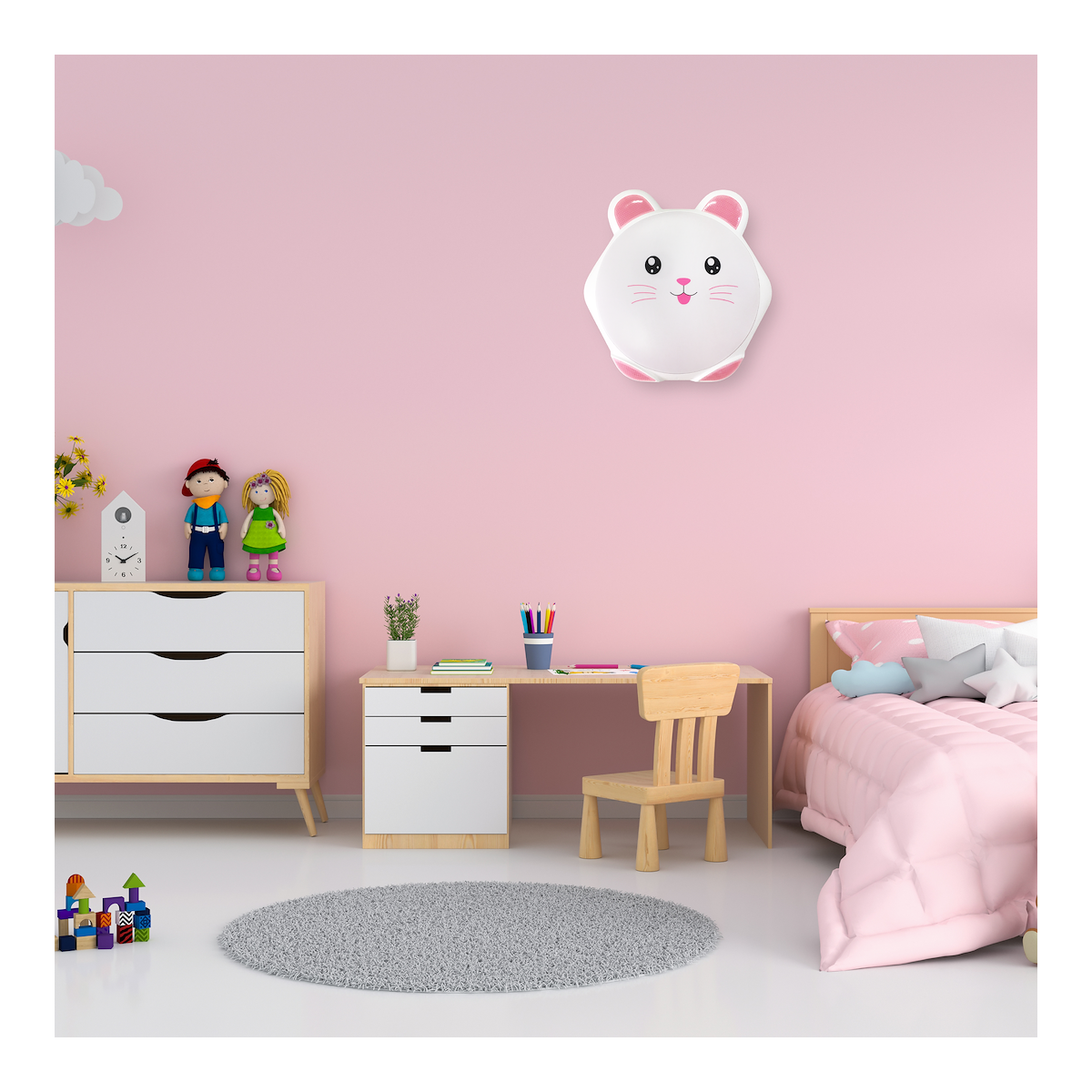 MiLagro SWEET PINK plafon LED wyjątkowy element aranżacji