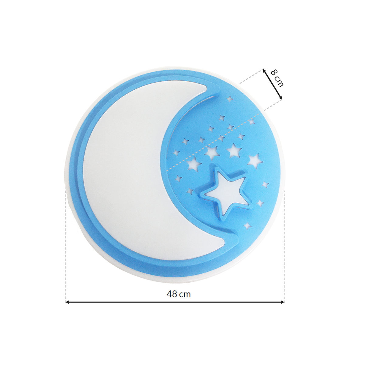 MiLagro Plafon NOTE BLUE 45W LED O480 mm ML6183