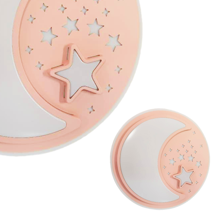MiLagro Plafon NOTE PINK 45W LED O480 mm ML6184