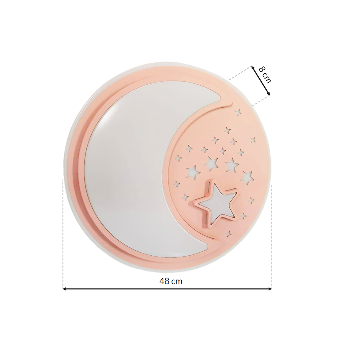 MiLagro Plafon NOTE PINK 45W LED O480 mm ML6184