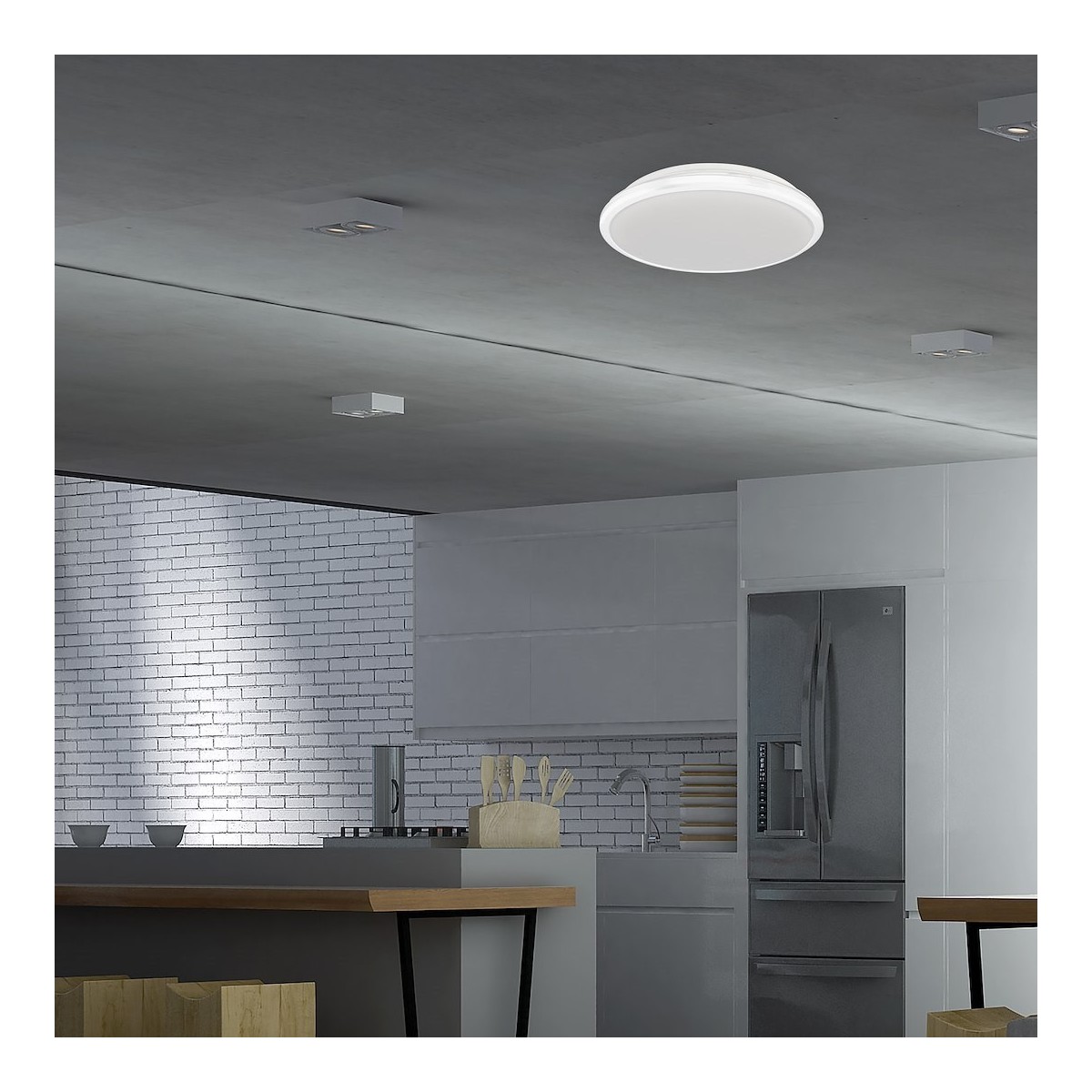 MiLagro Plafon Terma Biały 18W LED IP44 O280 mm ML6401