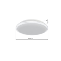 MiLagro Plafon Terma Biały 24W LED IP44 O360 mm ML6403