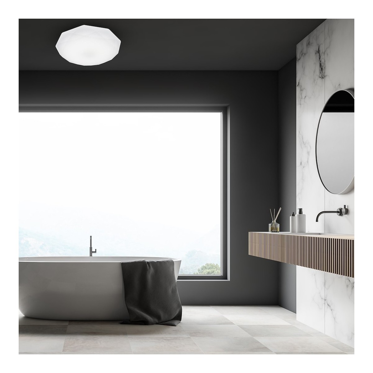 MiLagro HEX 24W LED plafon stylowe lampy sufitowe