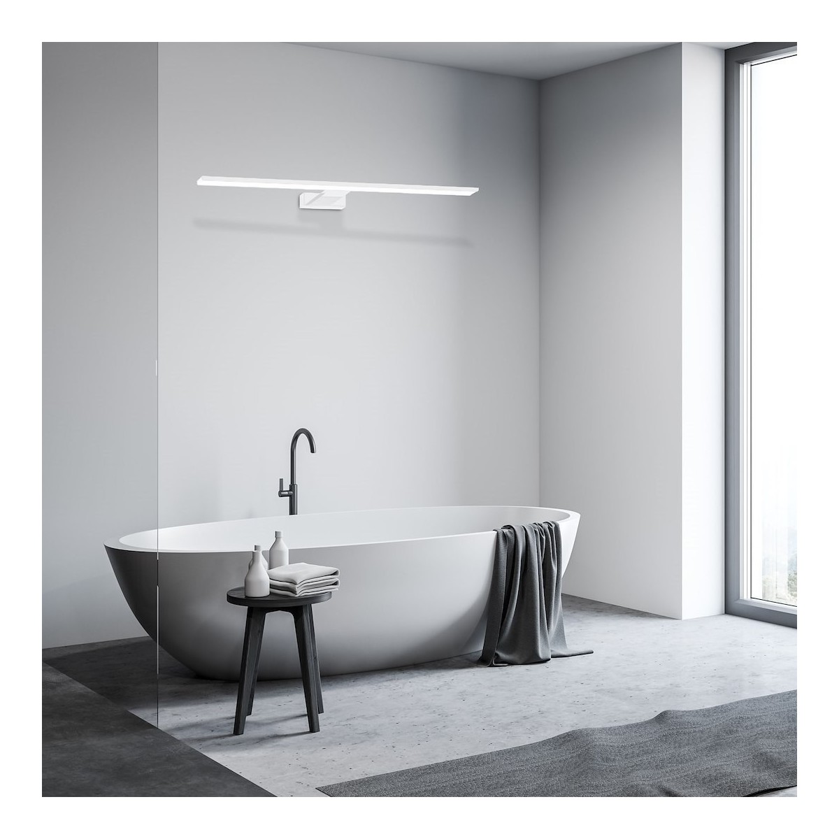 MiLagro SHINE biały 80cm LED nowoczesne oświetlenie