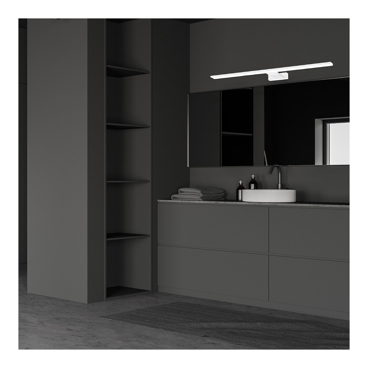 MiLagro Kinkiet Shine 80cm 15W LED Biały ML6337