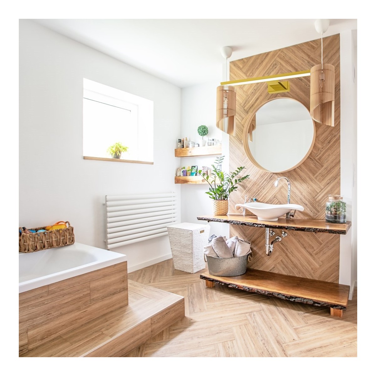 MiLagro Kinkiet SHINE GOLD 80cm 15W LED ML6338