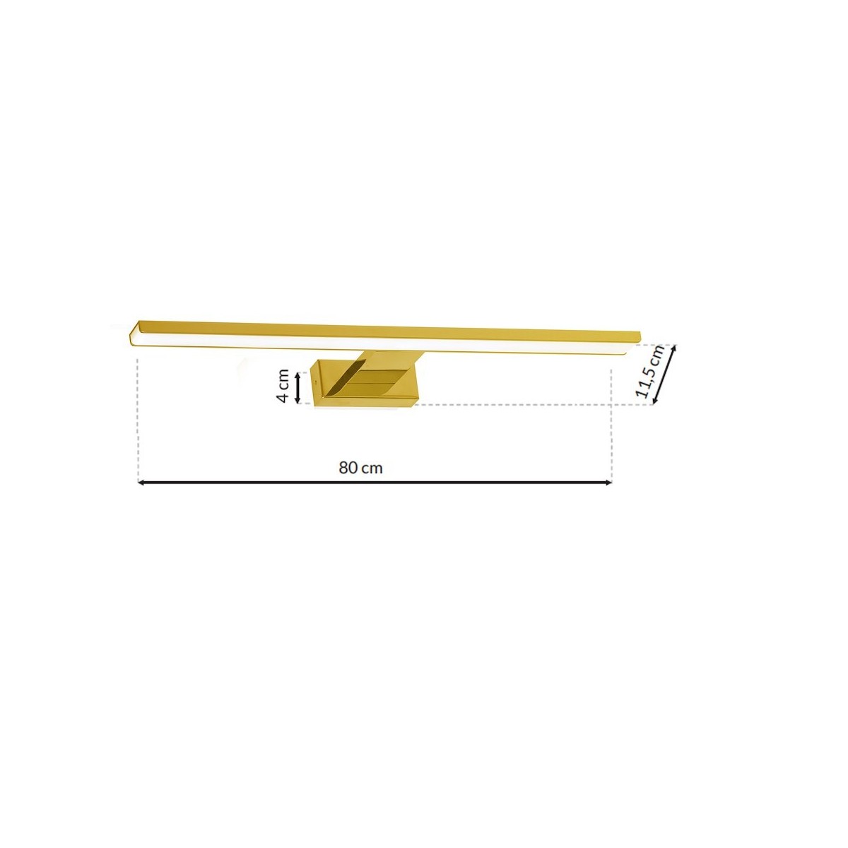 MiLagro SHINE GOLD 80cm LED efektowne oświetlenie