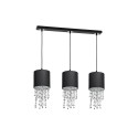 MiLagro Lampa wisząca ALMERIA BLACK/CHROME 3xE27 MLP64300