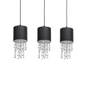 MiLagro Lampa wisząca ALMERIA BLACK/CHROME 3xE27 MLP64300