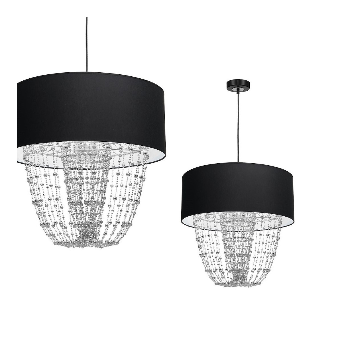 MiLagro ALMERIA BLACK/CHROME światło podkreślające charakter wnętrza