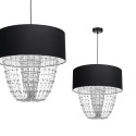 MiLagro Lampa wisząca ALMERIA BLACK/CHROME 1xE27 MLP6432