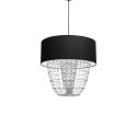 MiLagro Lampa wisząca ALMERIA BLACK/CHROME 1xE27 MLP6432