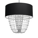 MiLagro Lampa wisząca ALMERIA BLACK/CHROME 1xE27 MLP6432