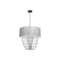 MiLagro Lampa wisząca ALMERIA SILVER/BLACK 1xE27 MLP6437