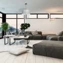 MiLagro ALMERIA SILVER BLACK nowoczesne lampy do wnętrz