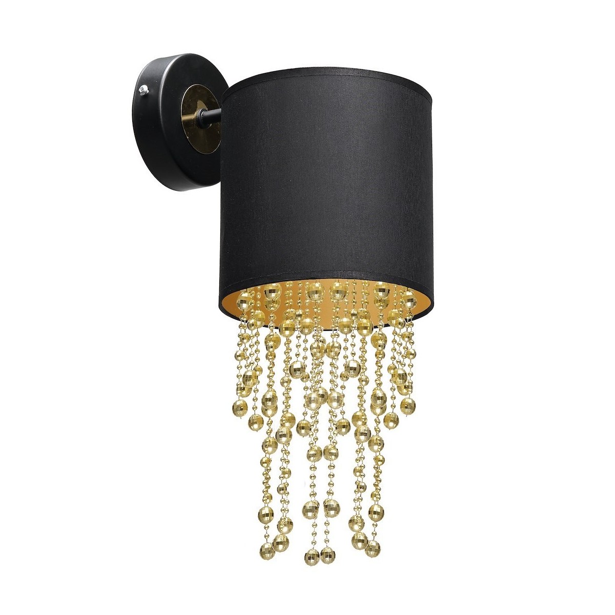 MiLagro Kinkiet ALMERIA BLACK/GOLD 1xE27 MLP6438