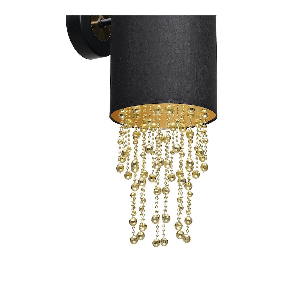 MiLagro Kinkiet ALMERIA BLACK/GOLD 1xE27 MLP6438