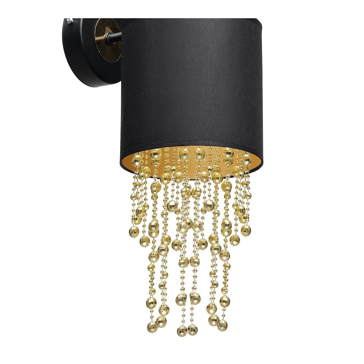 MiLagro Kinkiet ALMERIA BLACK/GOLD 1xE27 MLP6438