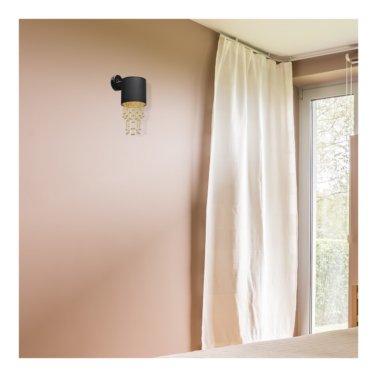 MiLagro Kinkiet ALMERIA BLACK/GOLD 1xE27 MLP6438