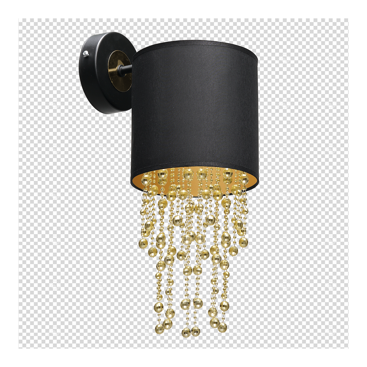MiLagro Kinkiet ALMERIA BLACK/GOLD 1xE27 MLP6438