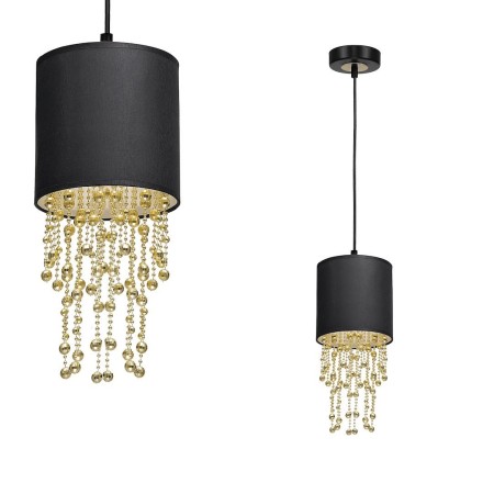 MiLagro Lampa wisząca ALMERIA BLACK/GOLD 1xE27 MLP6439