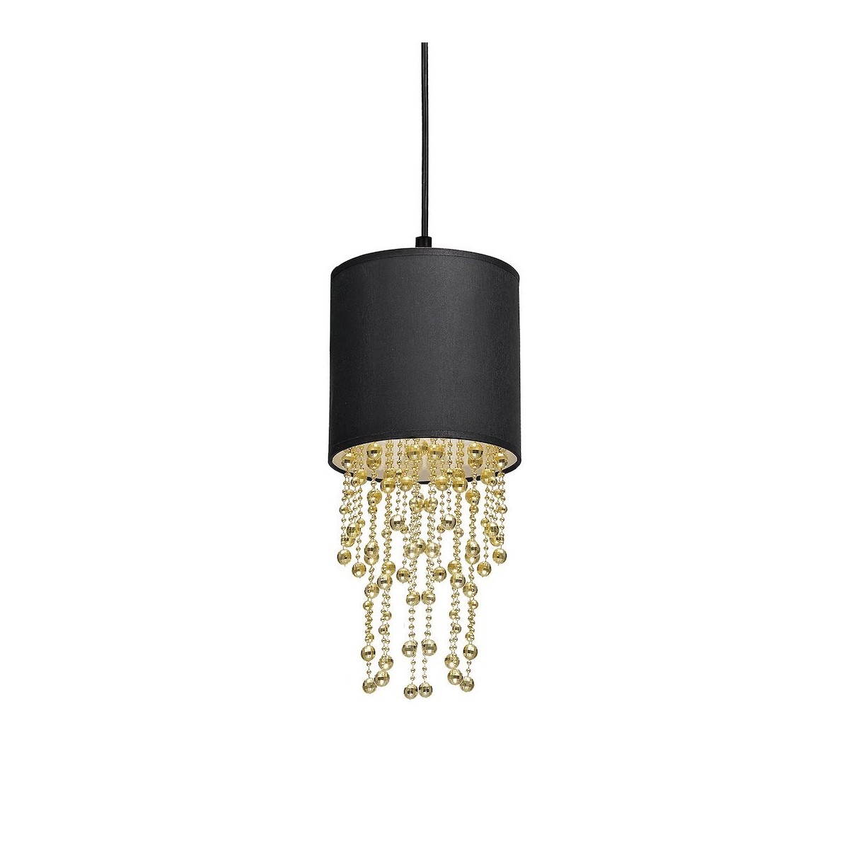 MiLagro Lampa wisząca ALMERIA BLACK/GOLD 1xE27 MLP6439