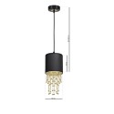 MiLagro ALMERIA BLACK GOLD stylowe lampy sufitowe