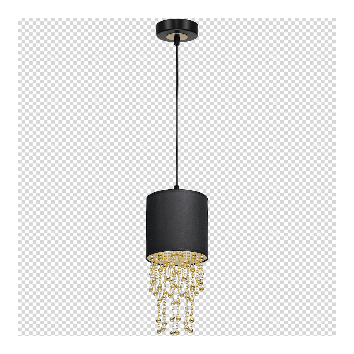 MiLagro Lampa wisząca ALMERIA BLACK/GOLD 1xE27 MLP6439