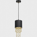 MiLagro Lampa wisząca ALMERIA BLACK/GOLD 1xE27 MLP6439