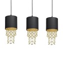 MiLagro Lampa wisząca ALMERIA BLACK/GOLD 3xE27 MLP64400
