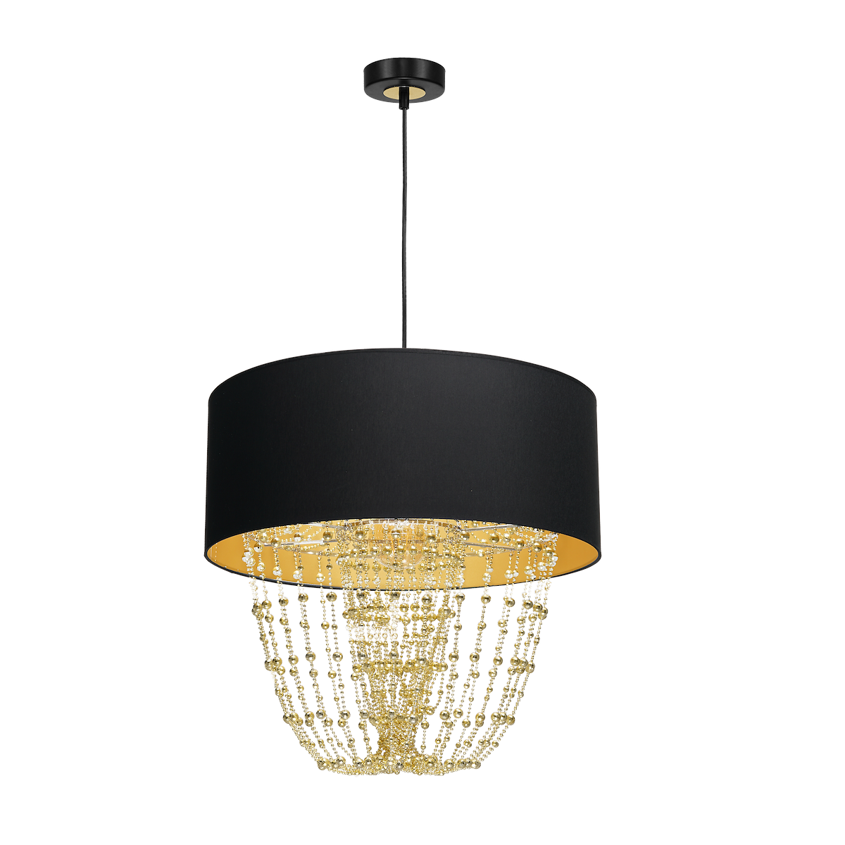 MiLagro Lampa wisząca ALMERIA BLACK/GOLD 1xE27 MLP6442
