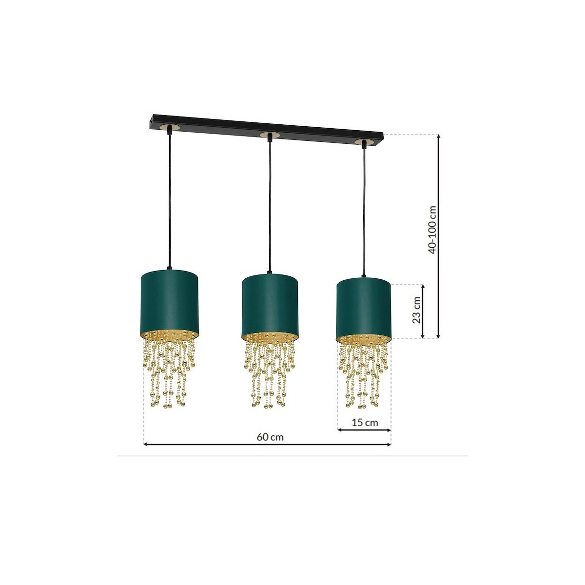 MiLagro ALMERIA GREEN GOLD designerskie oświetlenie
