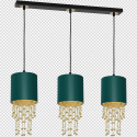 MiLagro Lampa wisząca ALMERIA GREEN/GOLD 3xE27 MLP64500