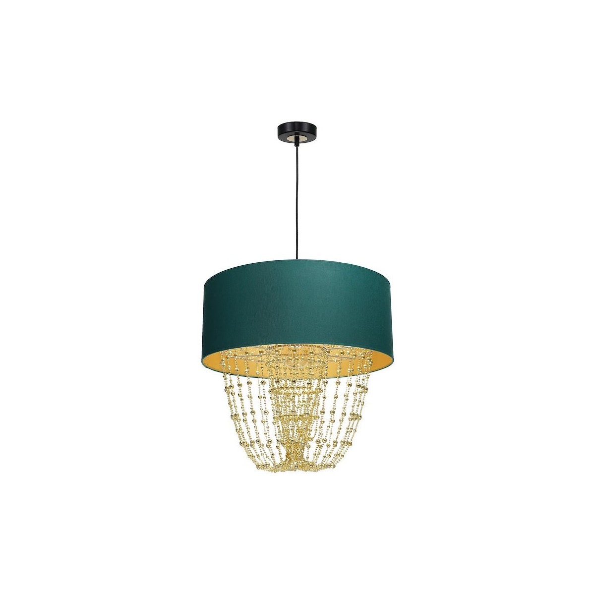 MiLagro Lampa wisząca ALMERIA GREEN/GOLD 1xE27 MLP6452