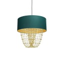MiLagro Lampa wisząca ALMERIA GREEN/GOLD 1xE27 MLP6452